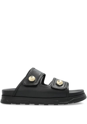 Furla leather sandals - Black