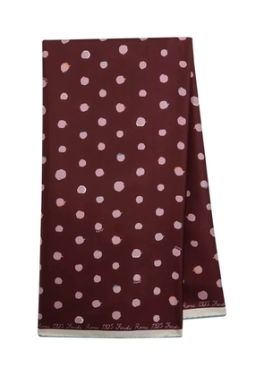 FENDI Falena Dots foulard scarf - Red