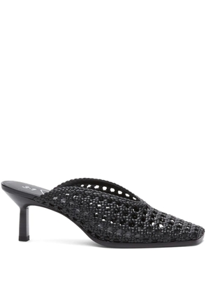 3.1 Phillip Lim 68mm macramé mules - Black