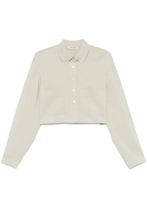 Low Classic pocket cropped shirt - Green