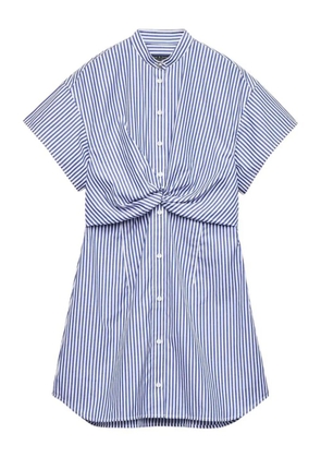 rag & bone Gretchen stripe twist-front dress - Blue