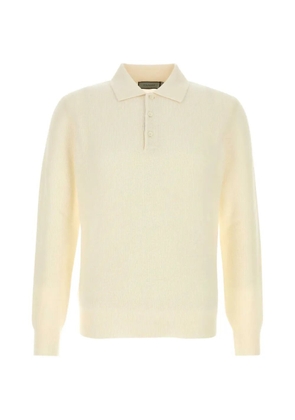 Canali ribbed polo sweater - Yellow