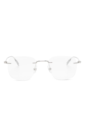 Montblanc rimless geometric-frame glasses - Silver