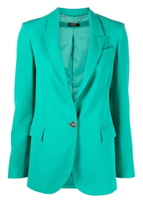 LIU JO peak-lapels single-breasted blazer - Green
