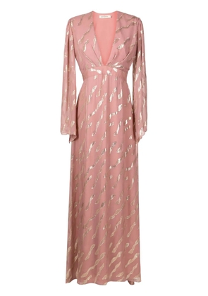 Lethicia Bronstein Atala embroidered silk gown - Pink