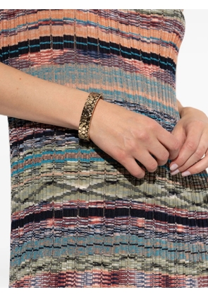 Coach logo-debossed bracelet - Gold