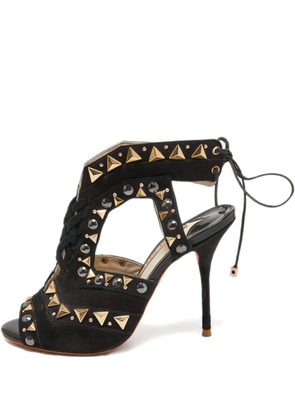 Sophia Webster studded lace-up sandals - Black