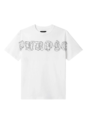 Purple Brand graphic-print t-shirt - White
