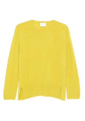 be you side-slits sweater - Yellow