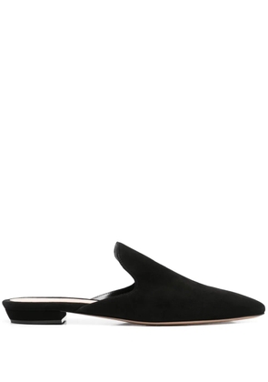 Gianvito Rossi nubuck mules - Black
