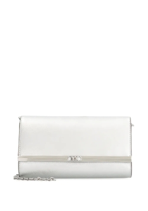 Michael Michael Kors Mona metallic clutch bag - Grey