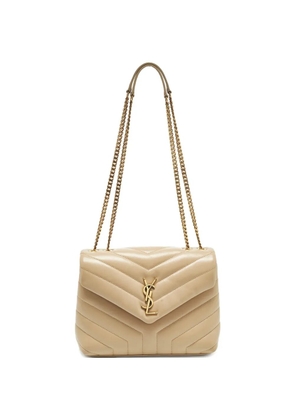 Saint Laurent Pre-Owned small Loulou leather shoulder bag - Neutrals