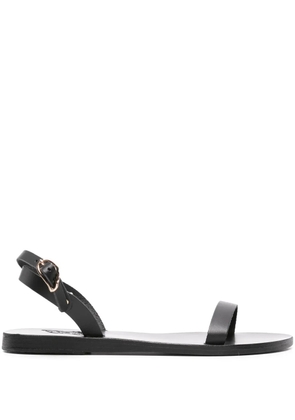 Ancient Greek Sandals Irida leather sandals - Black
