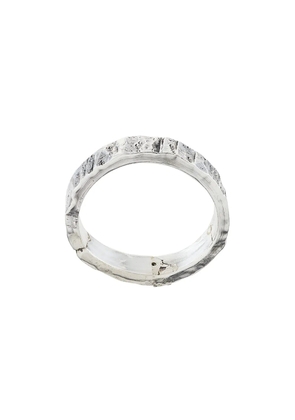 Emanuele Bicocchi hammered band ring - Silver