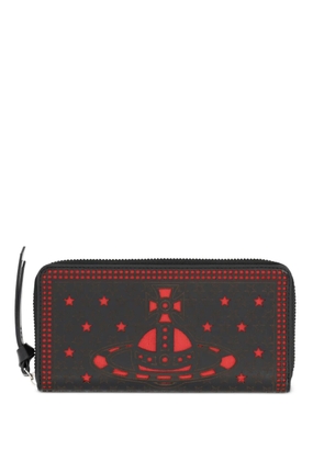 Vivienne Westwood cut-out logo leather wallet - Black