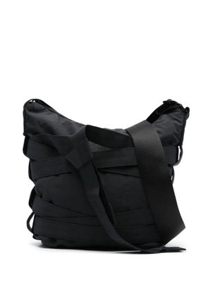 Y-3 wrapped-strap shoulder bag - Black
