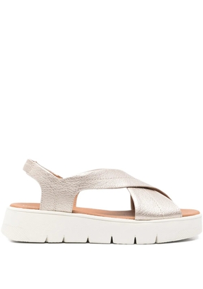 Geox 40mm Dandra crossover slingback sandals - Gold