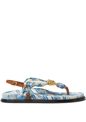 Versace Underwater Barocco La Medusa sandals - Blue
