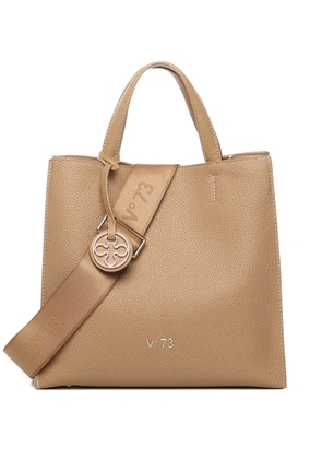 V°73 Blake top-handle tote bag - Neutrals