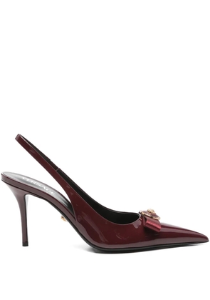 Versace 85mm Gianni Ribbon slingback pumps - Red
