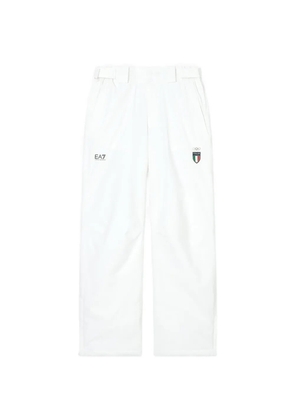 Ea7 Emporio Armani logo trousers - White