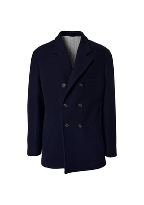 Eleventy double-breasted coat - Blue