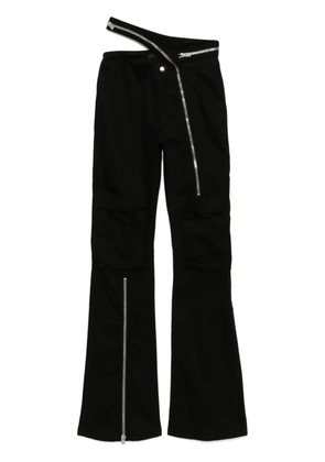 HELIOT EMIL bootcut denim trousers - Black