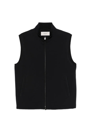 Agnona zip-up gilet - Black