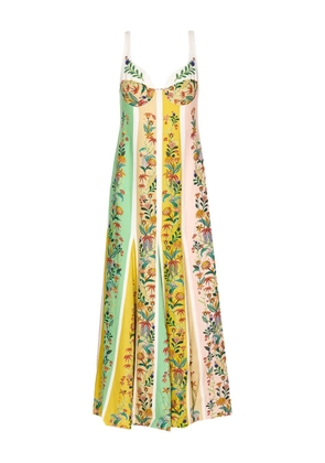 FARM Rio Floral Stripes maxi dress - Green