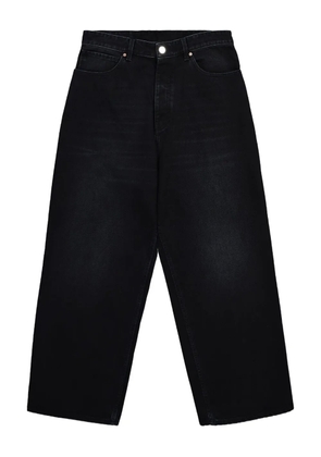 VETEMENTS Anarchy painted cropped jeans - Black