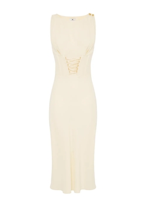 Elisabetta Franchi corset-detailing dress - Neutrals