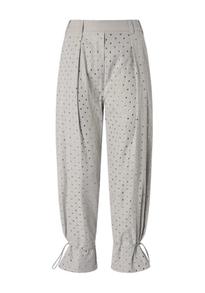 PINKO eyelet drawstring trousers - Grey