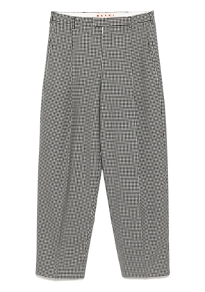 Marni checked trousers - Black