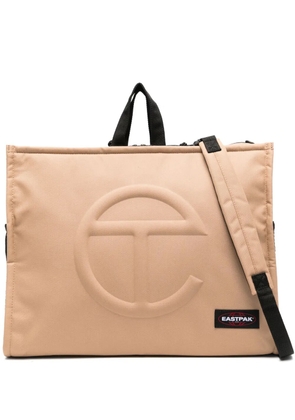 Telfar x Eastpak logo-embossed backpack - Neutrals