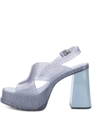 Melissa glitter platform pumps - Blue