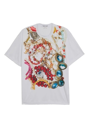 Comme Des Garçons Comme Des Garçons smooth print t-shirt - White