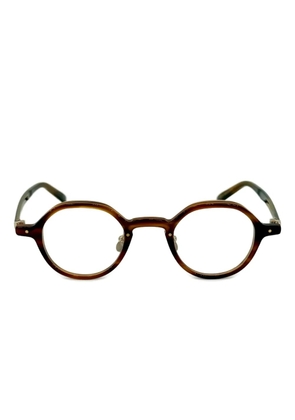 Yellows Plus Winston round-frame glasses - Brown