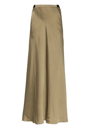 Christopher Esber front pocket bias maxi skirt - Neutrals