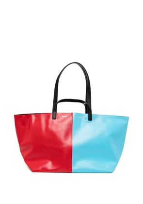 Cahu colour-block tote bag - Red