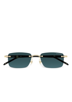 Montblanc rectangle sunglasses - Black