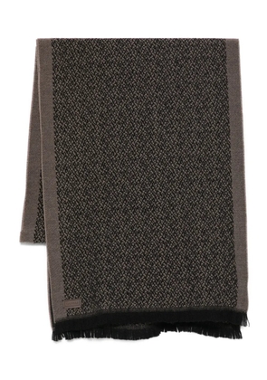 Canali fringed scarf - Brown