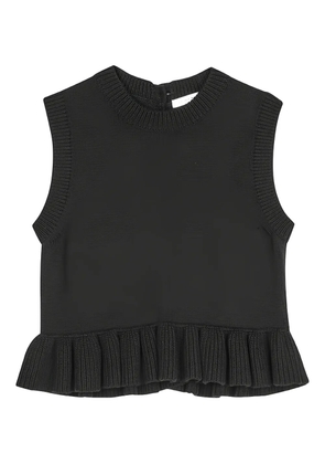 Cecilie Bahnsen Billie ruffled top - Black
