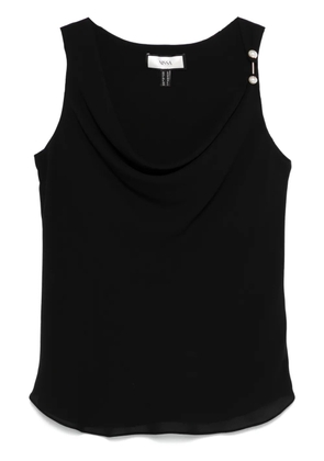 NISSA piercing-detail blouse - Black
