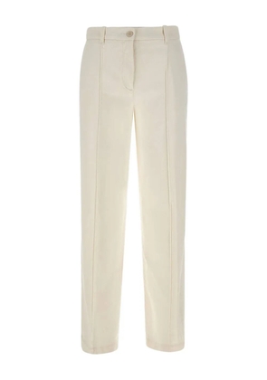 Eleventy pleated trousers - White