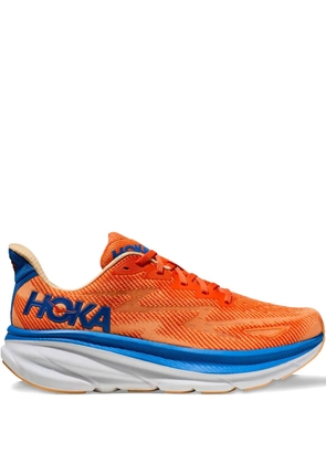 HOKA Clifton 9 lace-up fastening sneakers - Orange