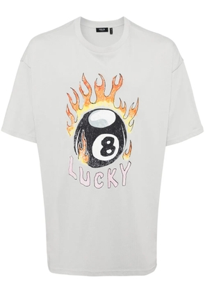 FIVE CM graphic-print cotton T-shirt - Blue