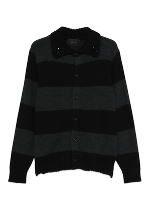 Simone Rocha embellished striped cardigan - Grey