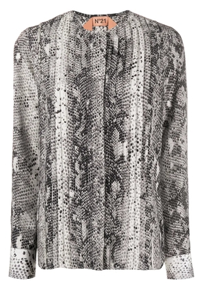 Nº21 snake print blouse - Black