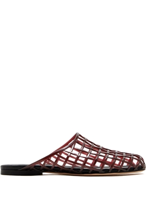 Vince Barcelona jelly lattice-detail mules - Brown