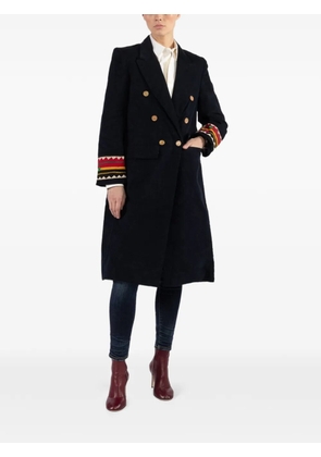 Alix of Bohemia Wade double-breasted cuff-detail coat - Blue